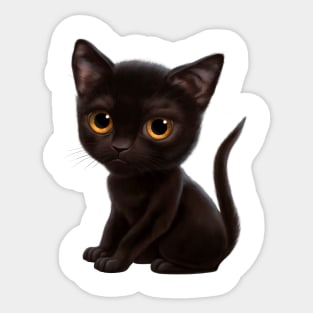 Cat-a-clysm Bombay kitten Sticker